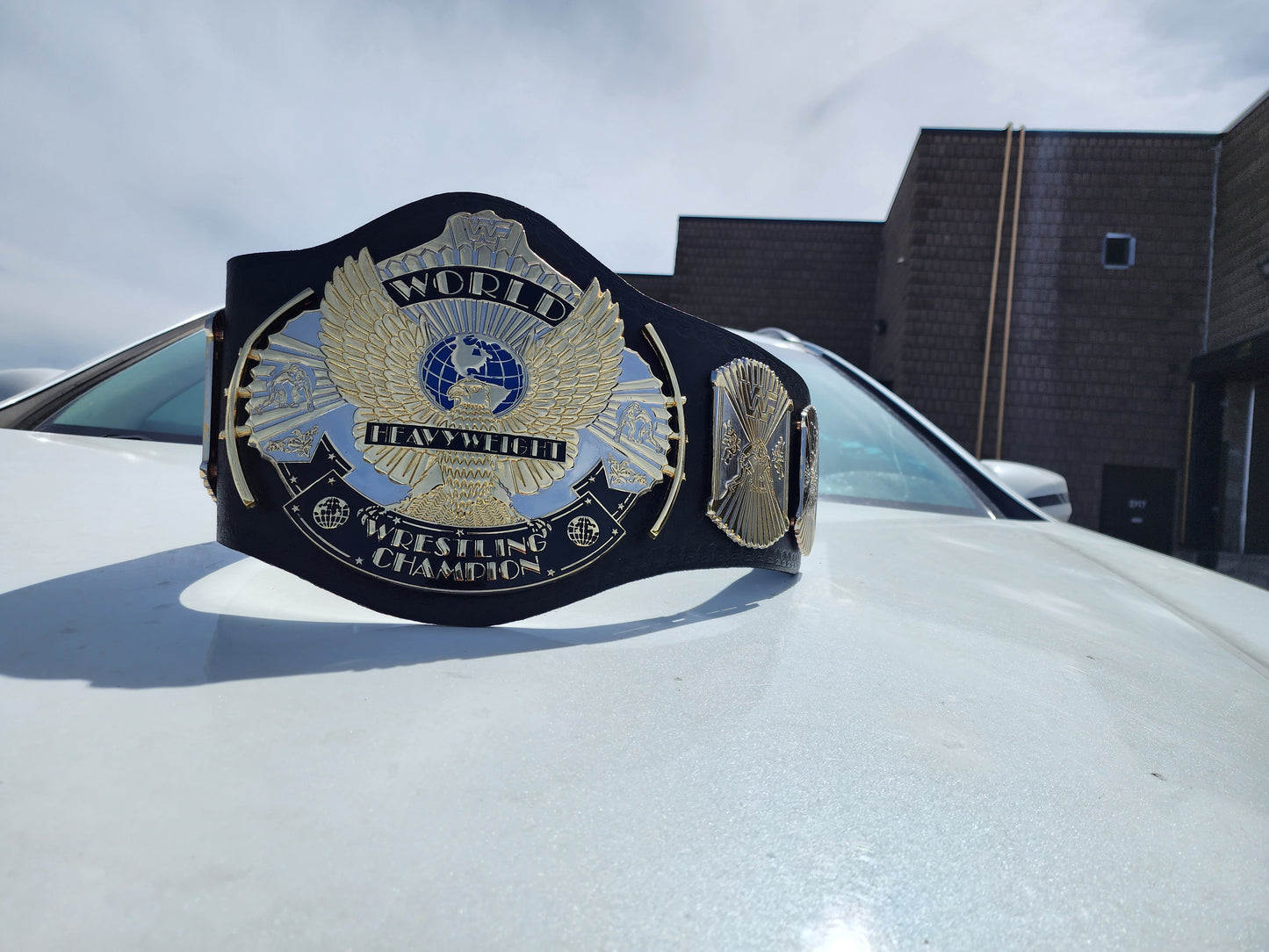WWF Winged Eagle World Heavyweight Championship Replica Belt Gold & Silver 4MM