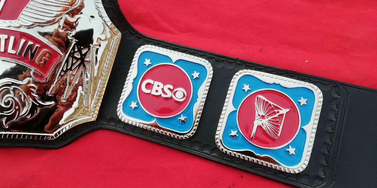Nwa Television Heavyweight Wrestling Championship Belt  4MM ZINC