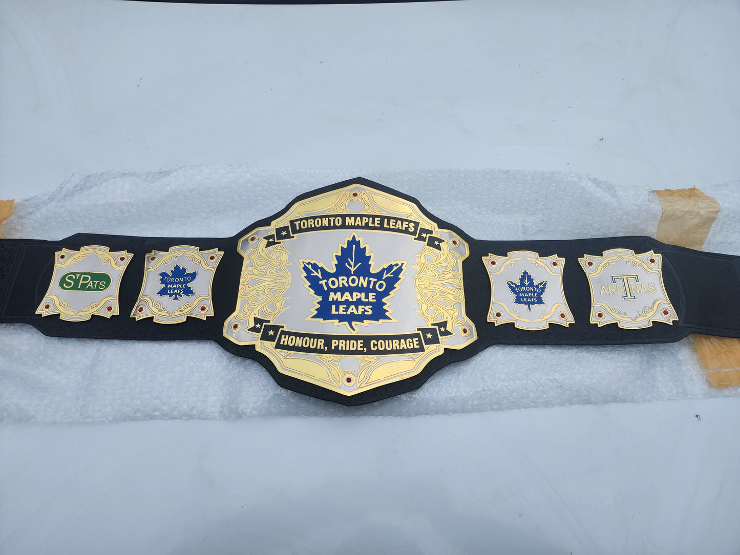 Toronto Maple Leafs Custom Championship Belt - Honor Pride Courage 2MM