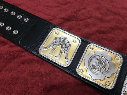 Nwa Nation Tag Team Belt In 4mm Zinc Deep Etching