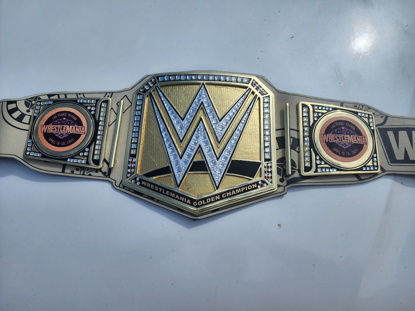 WrestleMania 41 Golden Championship Title Belt 4MM