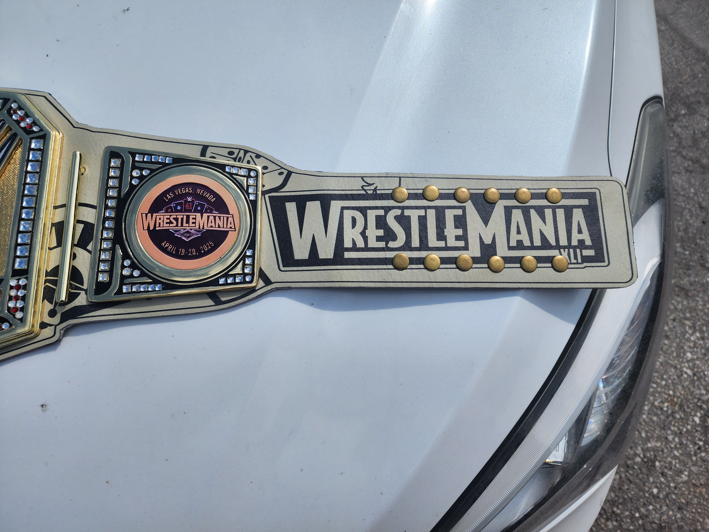 WrestleMania 41 Golden Championship Title Belt 4MM