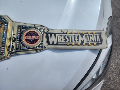 WrestleMania 41 Golden Championship Title Belt 4MM