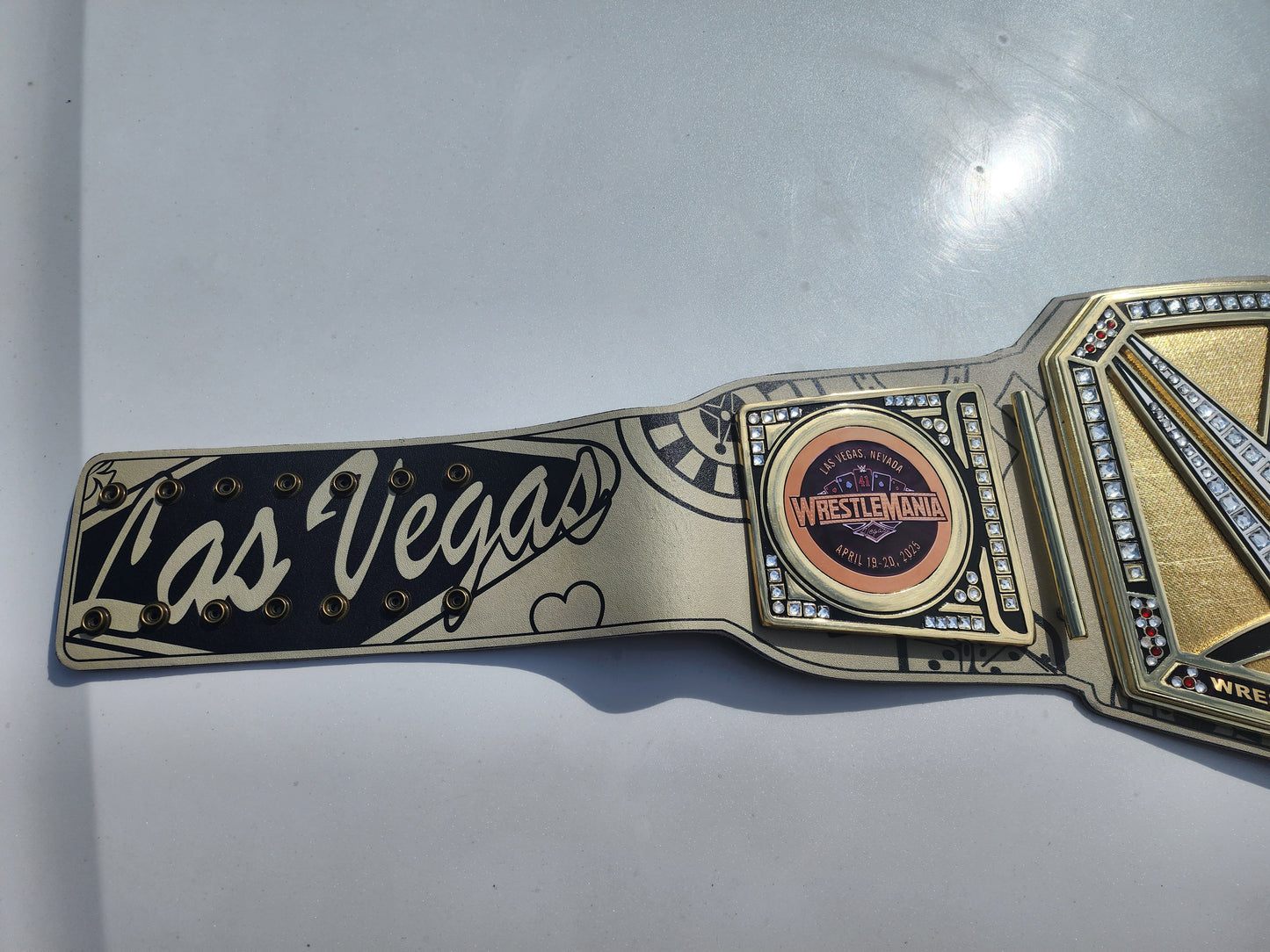 WrestleMania 41 Golden Championship Title Belt 4MM