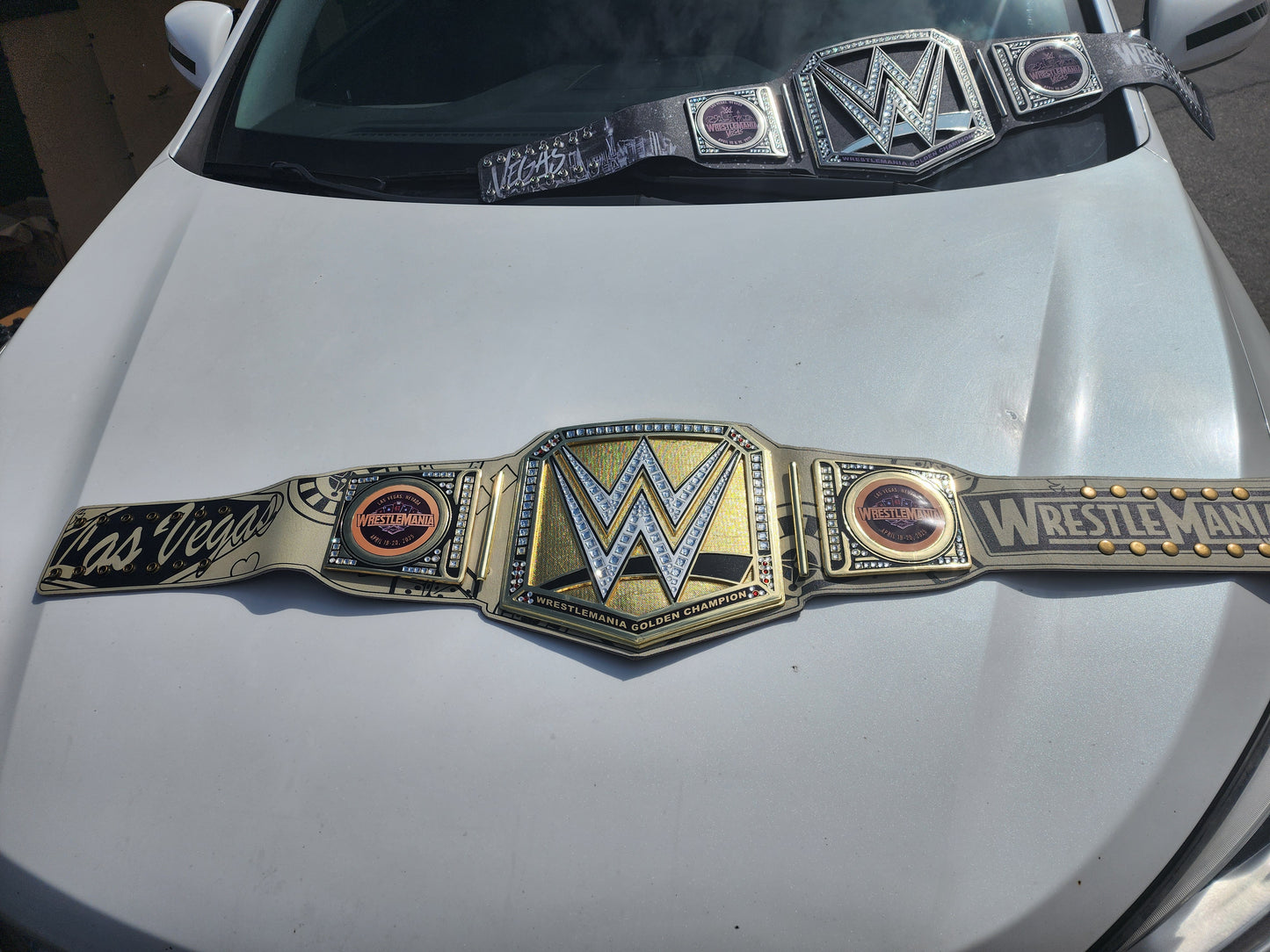 WrestleMania 41 Golden Championship Title Belt 4MM