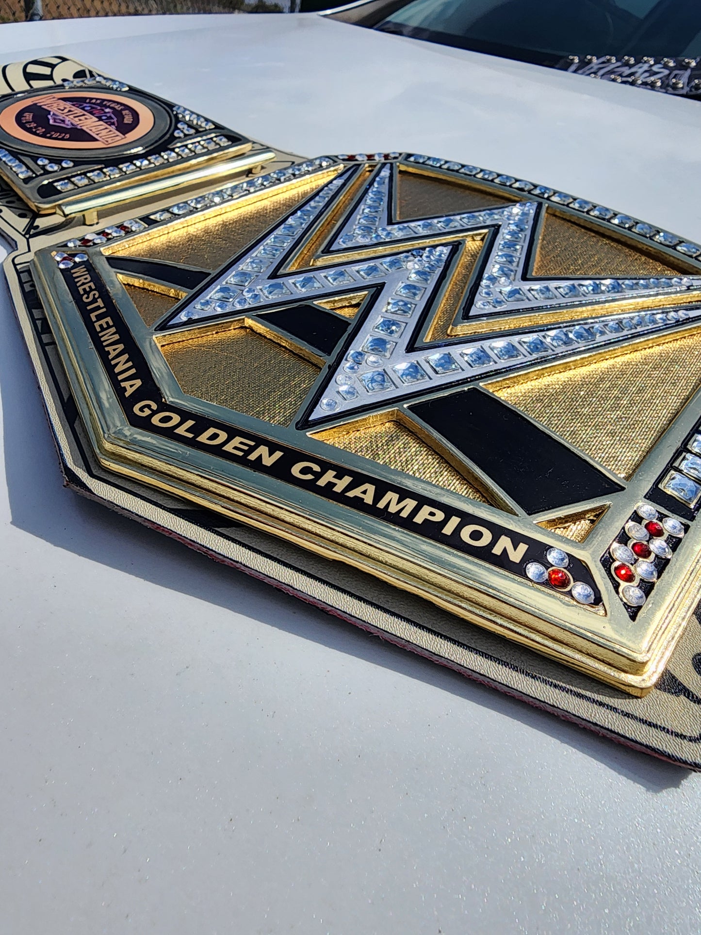 WrestleMania 41 Golden Championship Title Belt 4MM