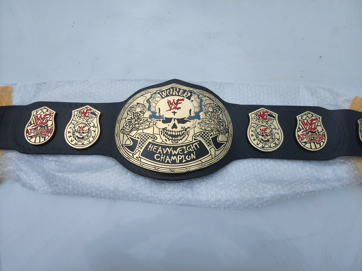Smoking Skull Attitude Era Heavyweight Championship Skull Belt Replica 4MM