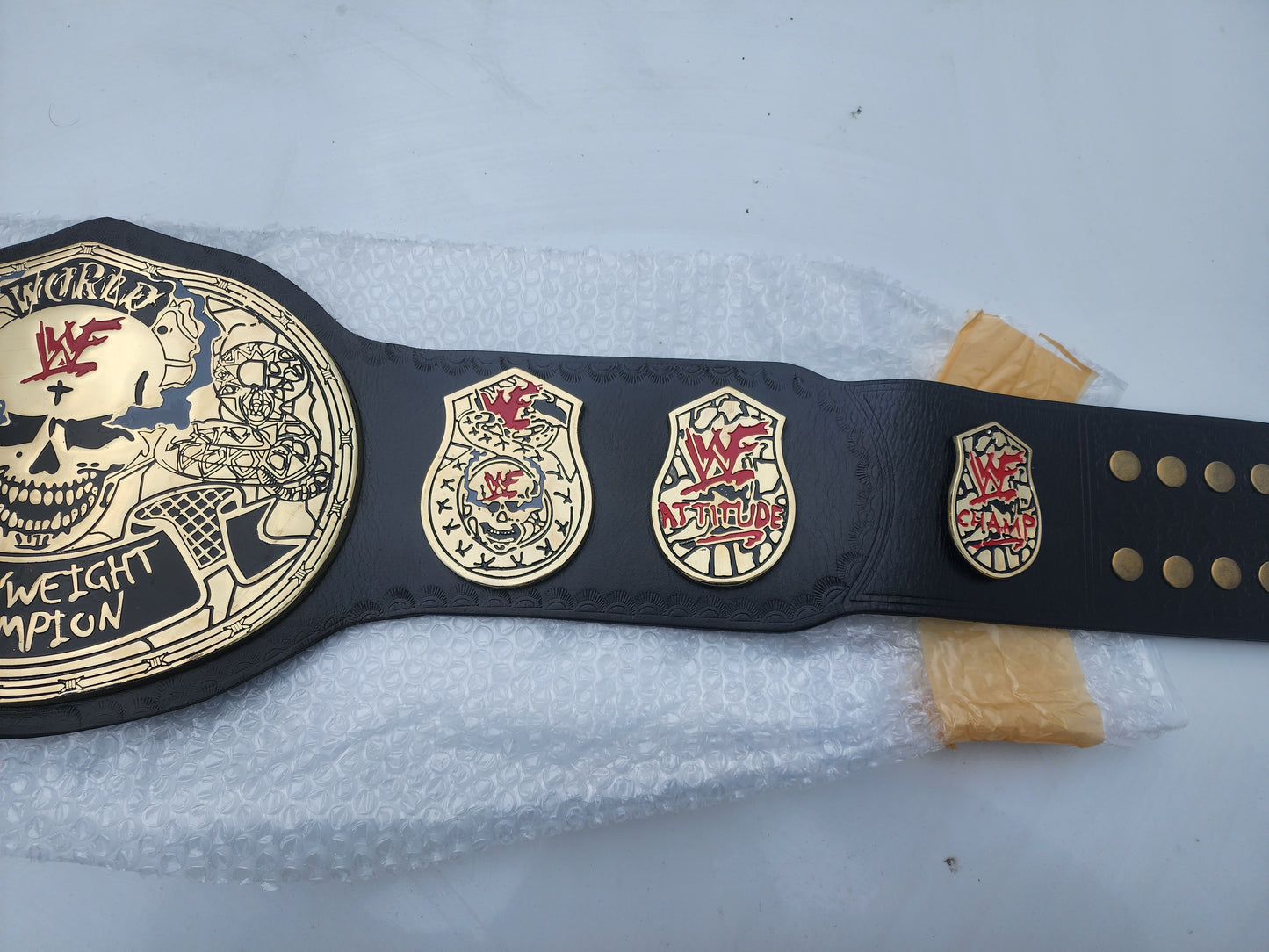 Smoking Skull Attitude Era Heavyweight Championship Skull Belt Replica 4MM