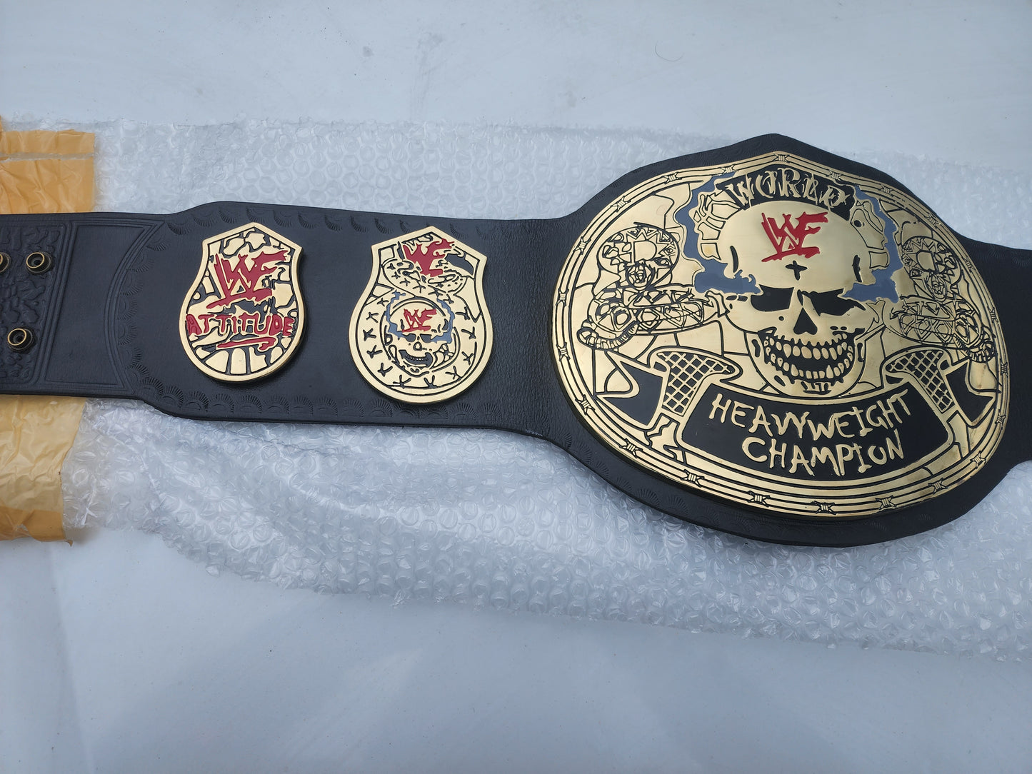 Smoking Skull Attitude Era Heavyweight Championship Skull Belt Replica 4MM