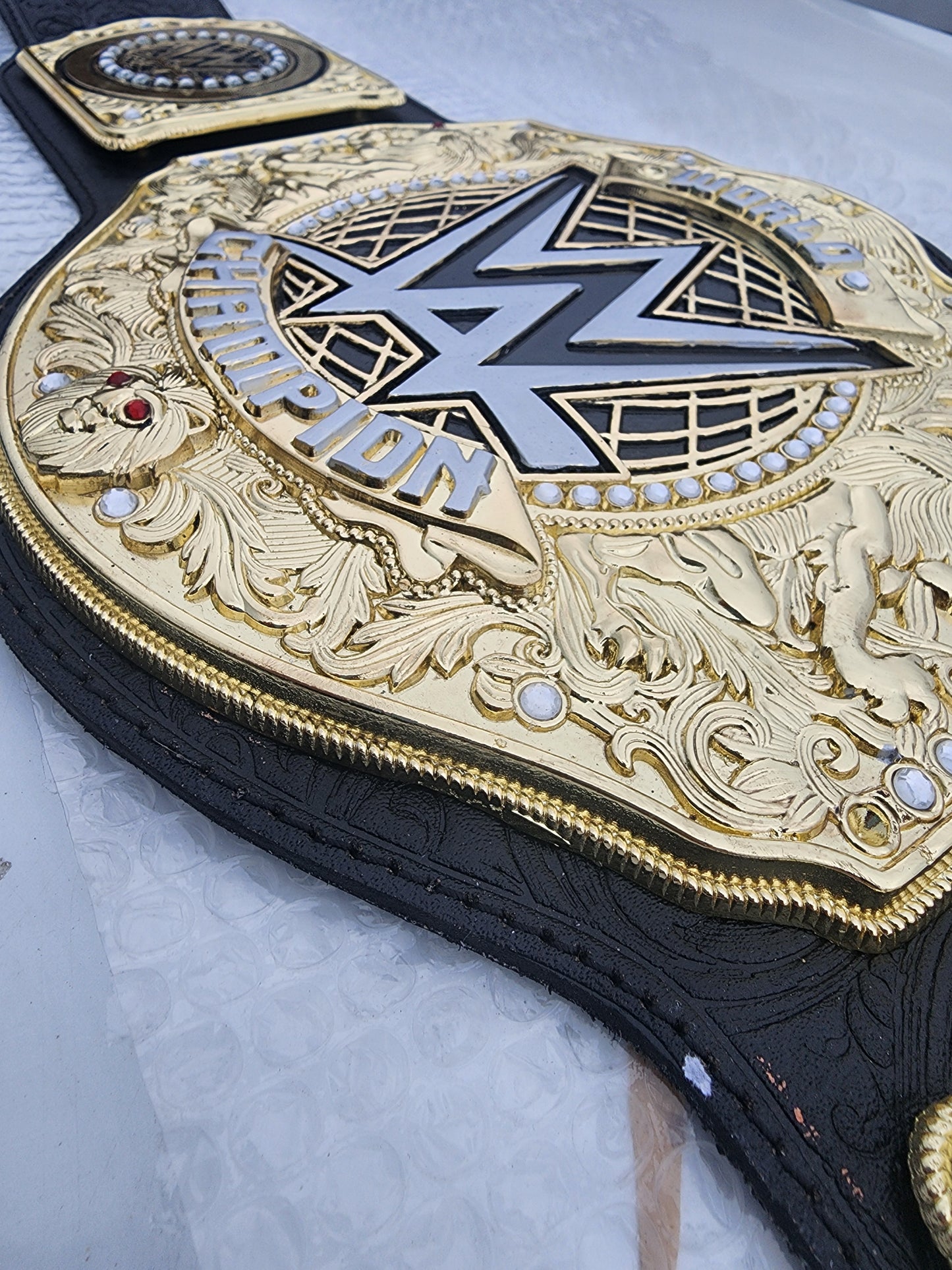 2023 WORLD HEAVYWEIGHT CHAMPIONSHIP REPLICA TITLE BRASS BELT ADULT SIZE 8MM 3D plates