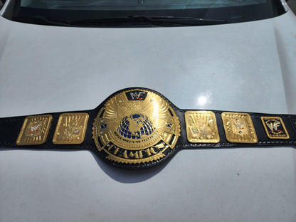 WWF Big Eagle  World Championship Belt  24K Real Gold Plated 4MM ZINC
