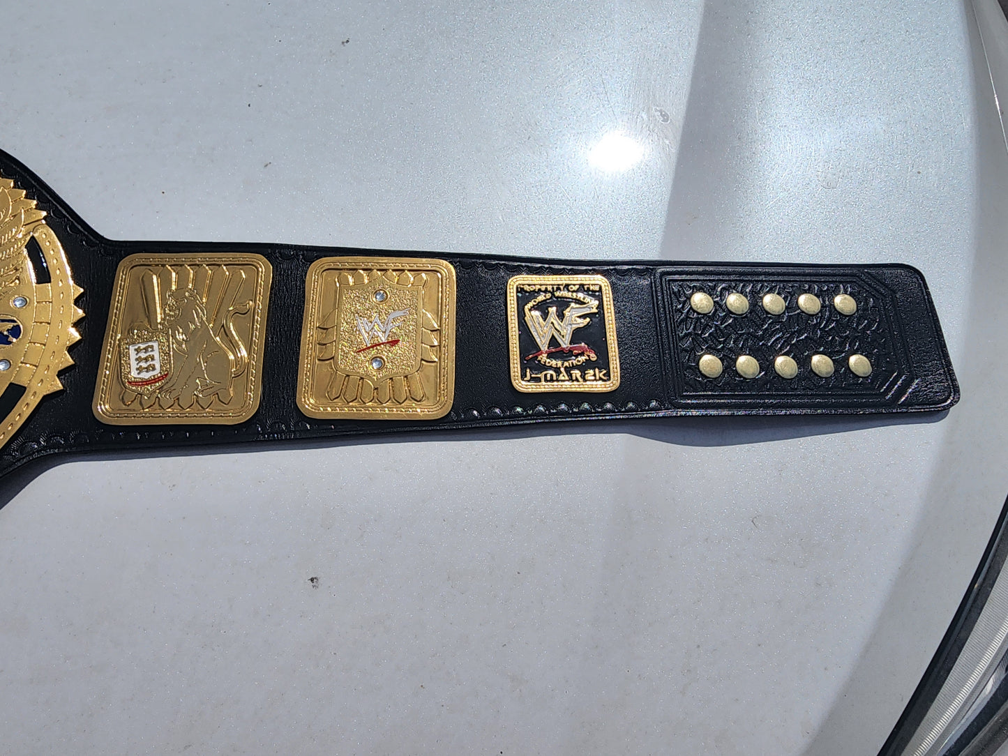 WWF Big Eagle  World Championship Belt  24K Real Gold Plated 4MM ZINC
