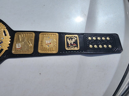 WWF Big Eagle  World Championship Belt  24K Real Gold Plated 4MM ZINC
