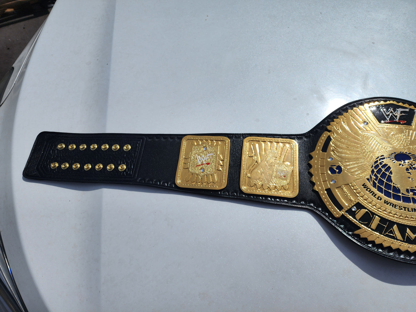 WWF Big Eagle  World Championship Belt  24K Real Gold Plated 4MM ZINC