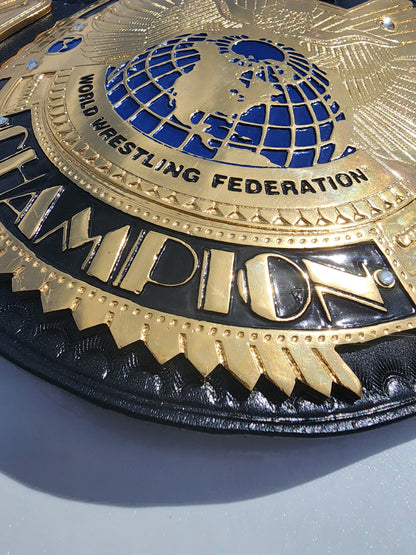 WWF Big Eagle  World Championship Belt  24K Real Gold Plated 4MM ZINC