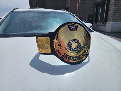 WWF Big Eagle  World Championship Belt  24K Real Gold Plated 4MM ZINC