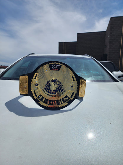 WWF Big Eagle  World Championship Belt  24K Real Gold Plated 4MM ZINC