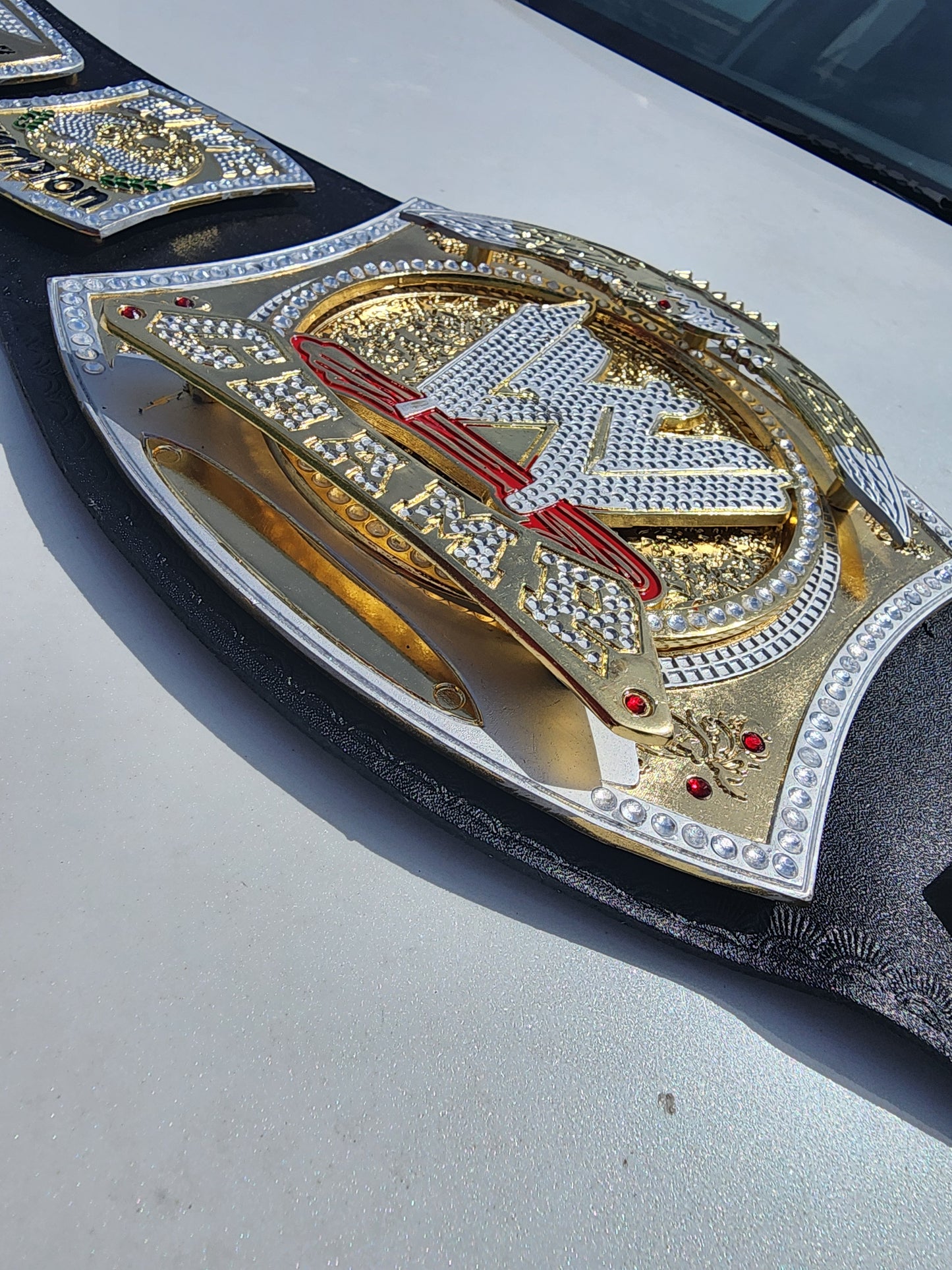 World Heavyweight Championship Spinner Belt Replica Title Belt Adult 4MM