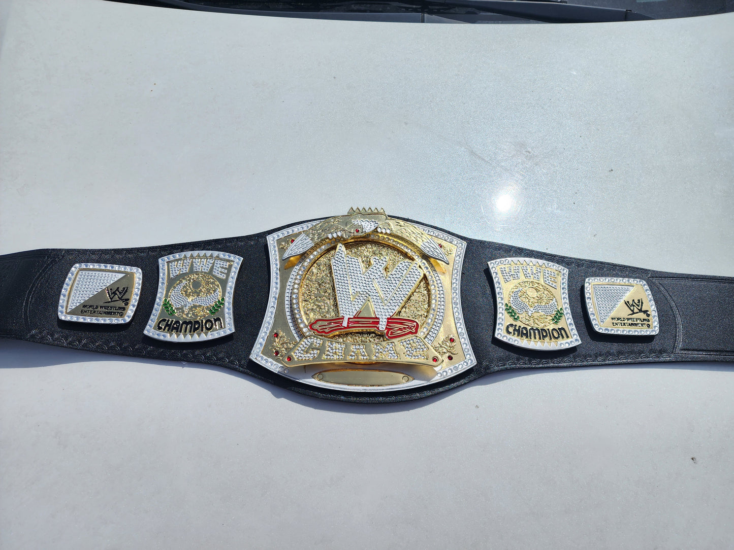World Heavyweight Championship Spinner Belt Replica Title Belt Adult 4MM