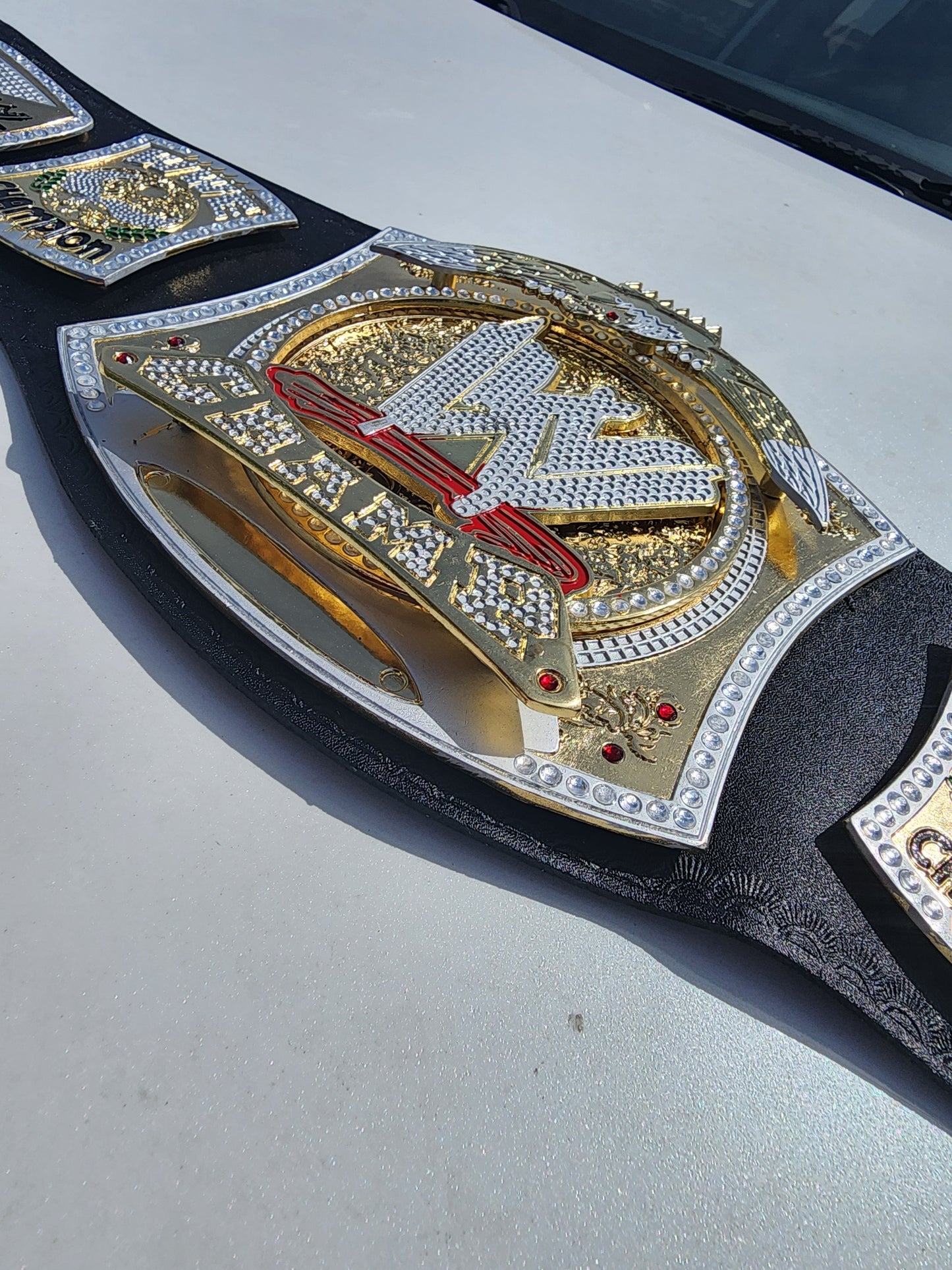 World Heavyweight Championship Spinner Belt Replica Title Belt Adult 4MM