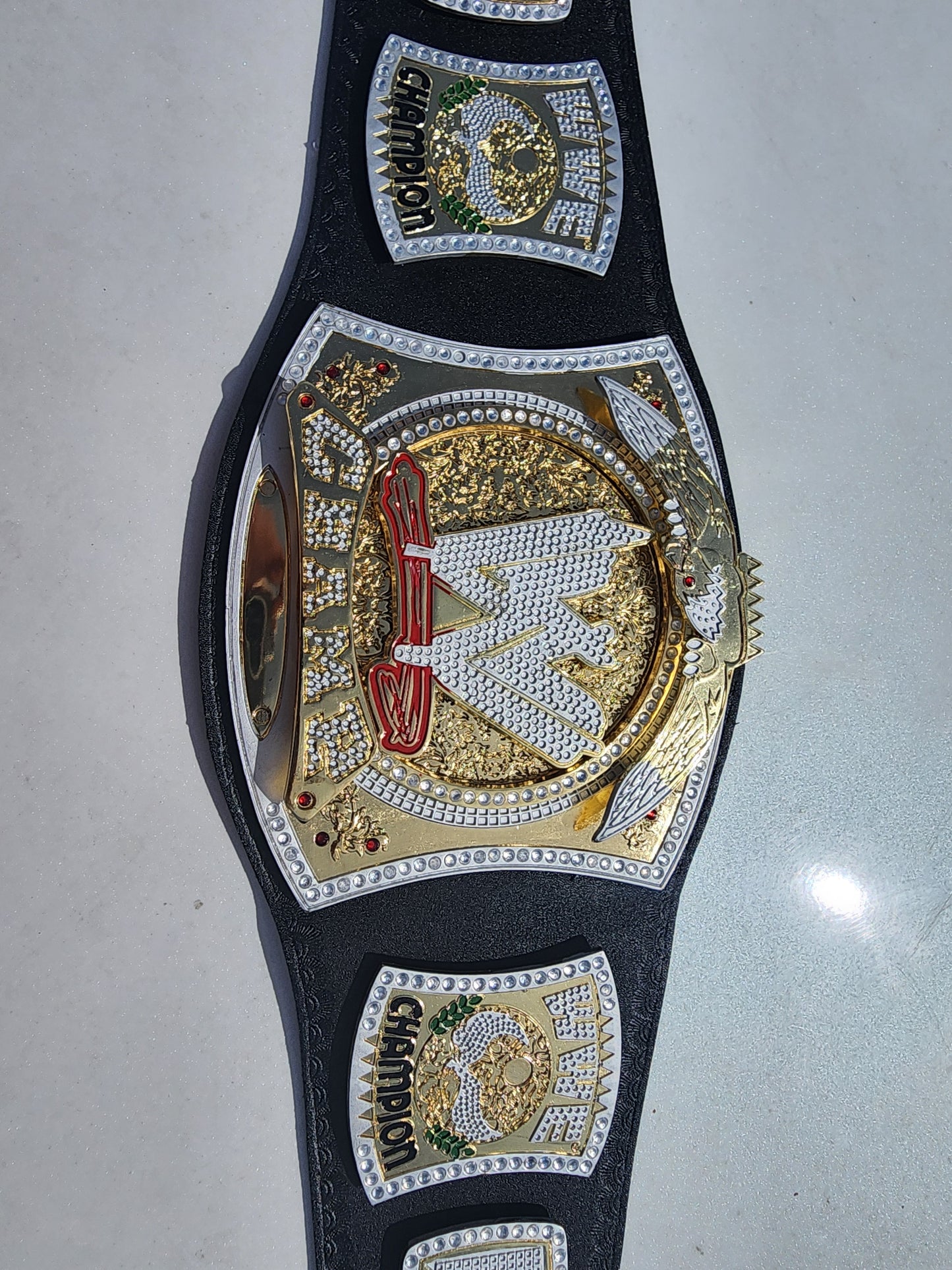 World Heavyweight Championship Spinner Belt Replica Title Belt Adult 4MM