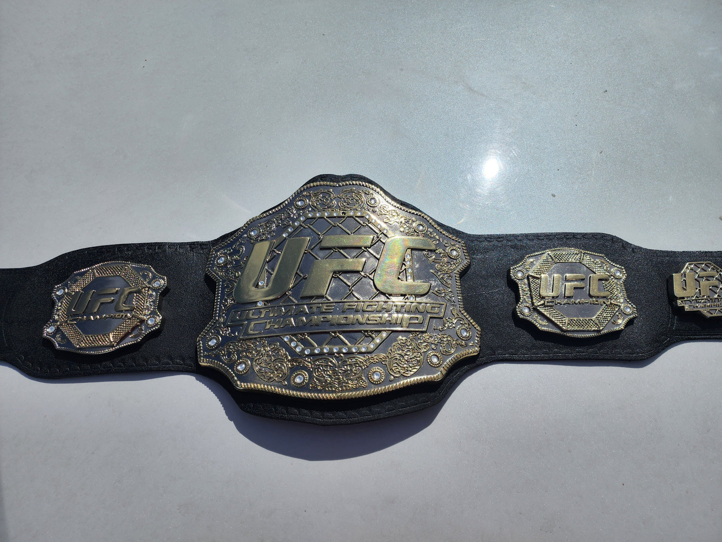 8mm Thick Plates Classic UFC. Fighter Boxing Championship Belt Adults