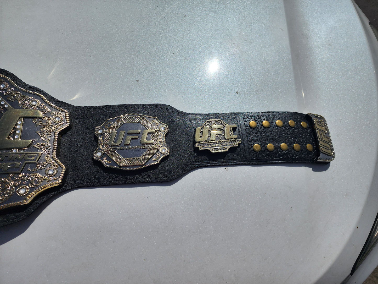 8mm Thick Plates Classic UFC. Fighter Boxing Championship Belt Adults
