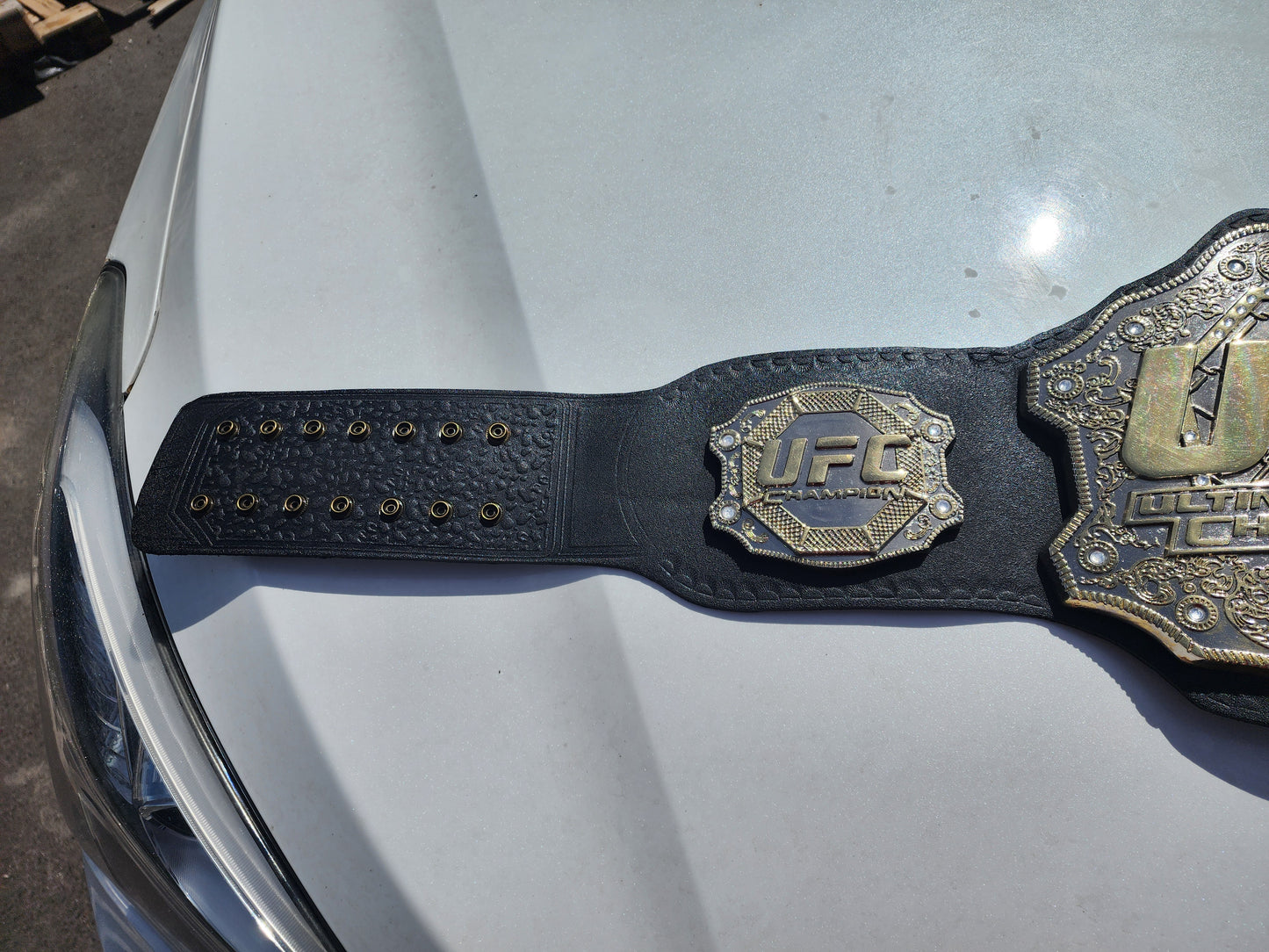 8mm Thick Plates Classic UFC. Fighter Boxing Championship Belt Adults