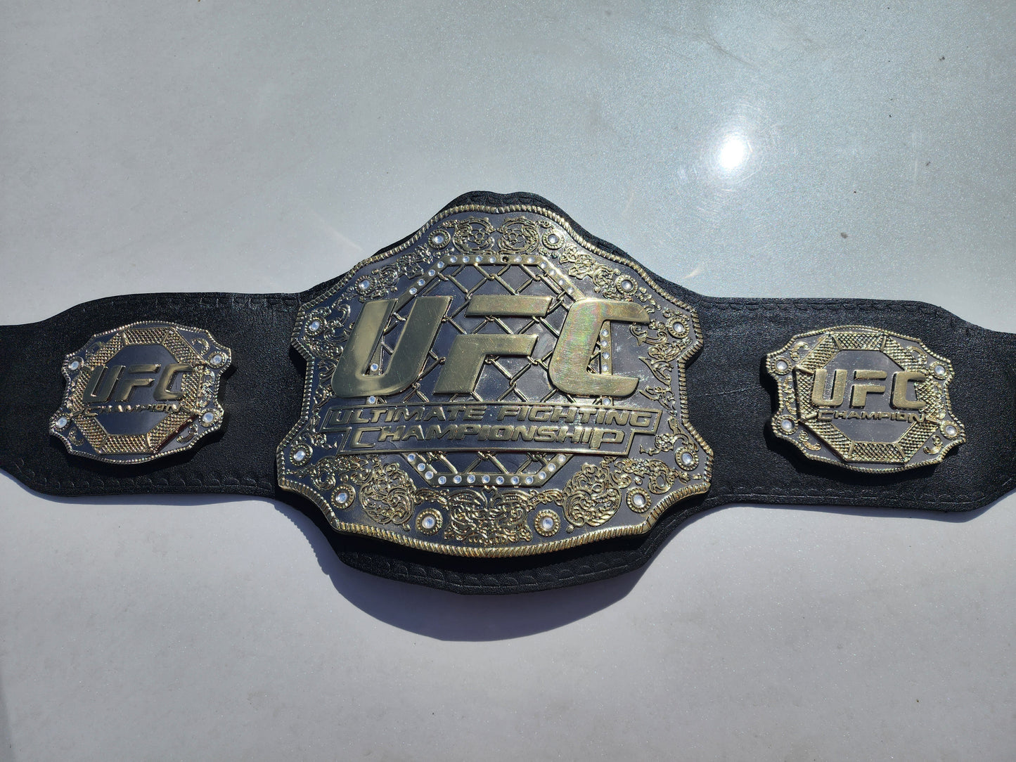 8mm Thick Plates Classic UFC. Fighter Boxing Championship Belt Adults