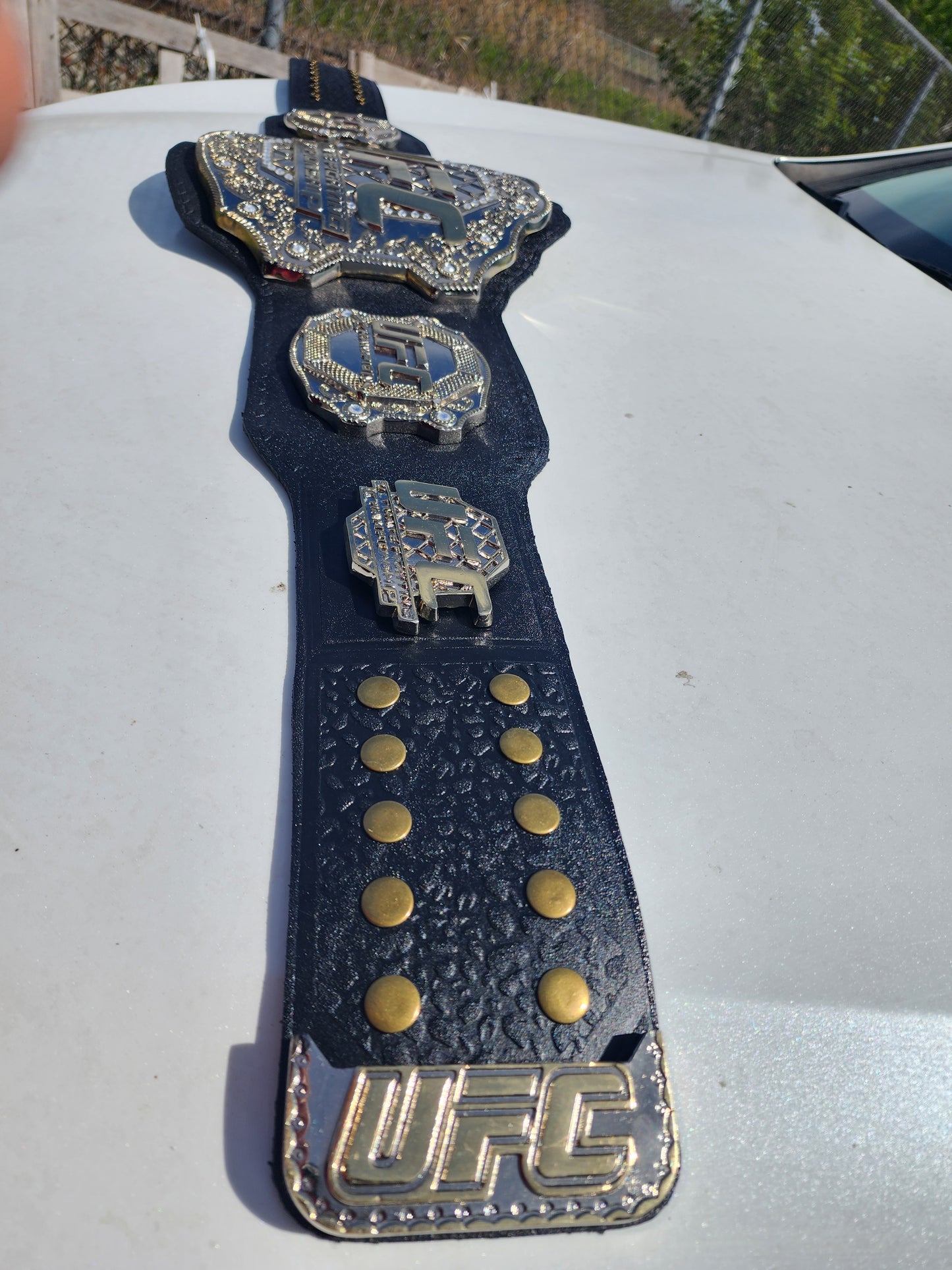 8mm Thick Plates Classic UFC. Fighter Boxing Championship Belt Adults