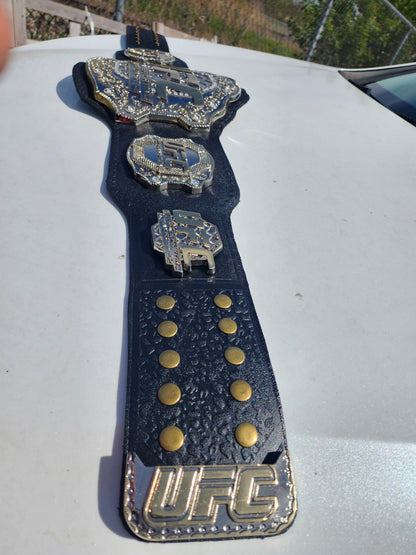 8mm Thick Plates Classic UFC. Fighter Boxing Championship Belt Adults