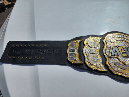 AEW Triple layer World Championship Belt Replica – Adult Size Wrestling Title Belt  Premium Collectible Fan Gift 4mm Zinc