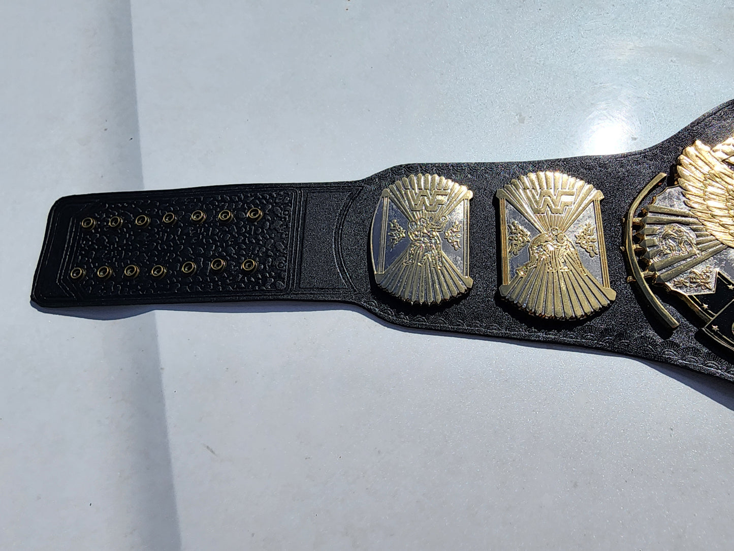 WWF Winged Eagle World Heavyweight Championship Replica Belt Gold & Silver 4MM