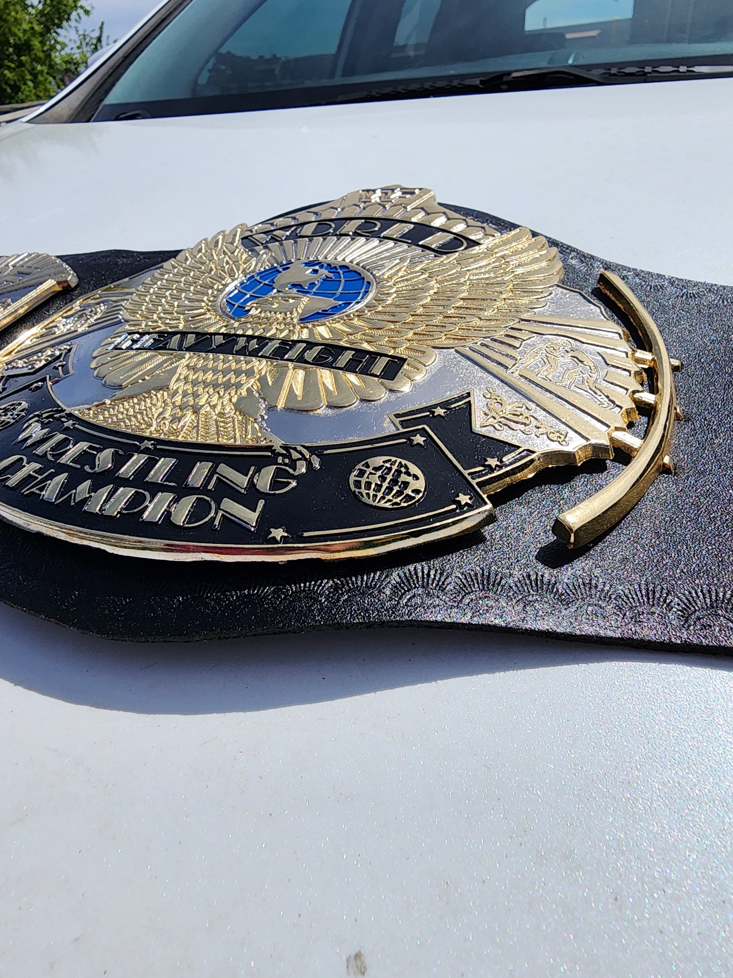 WWF Winged Eagle World Heavyweight Championship Replica Belt Gold & Silver 4MM