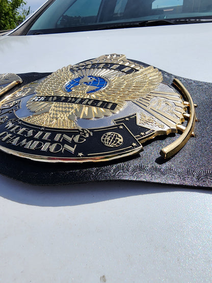 WWF Winged Eagle World Heavyweight Championship Replica Belt Gold & Silver 4MM