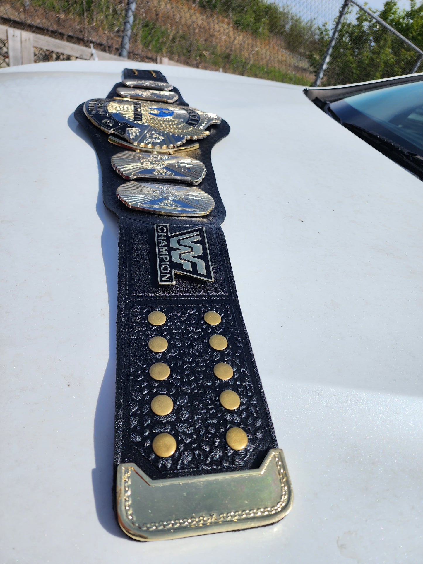 WWF Winged Eagle World Heavyweight Championship Replica Belt Gold & Silver 4MM