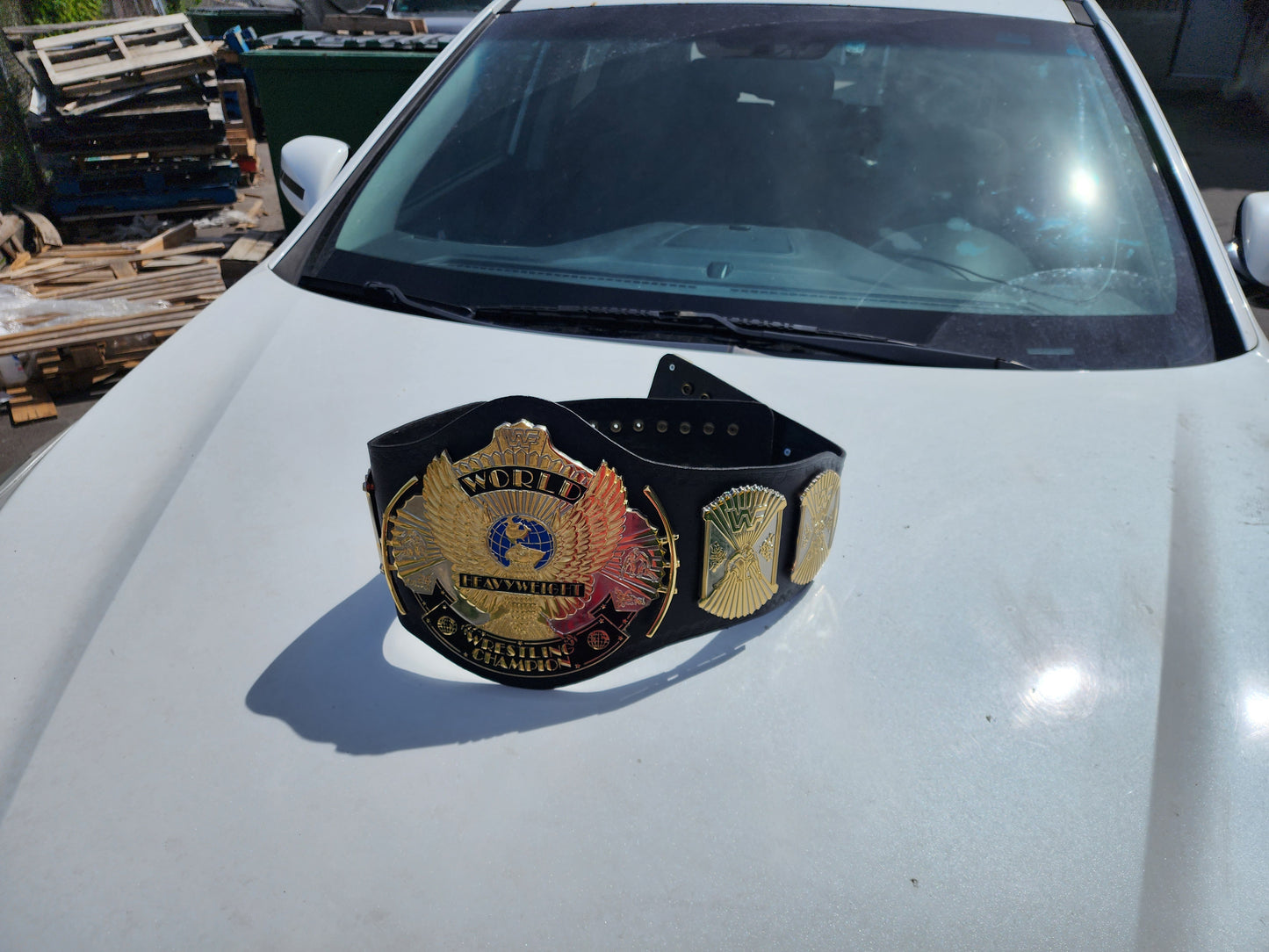 WWF Winged Eagle World Heavyweight Championship Replica Belt Gold & Silver 4MM