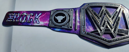 The Rock Undisputed WWE Universal Championship Replica Belt - Purple Bull 4MM