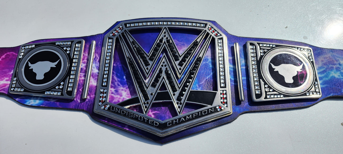 The Rock Undisputed WWE Universal Championship Replica Belt - Purple Bull 4MM