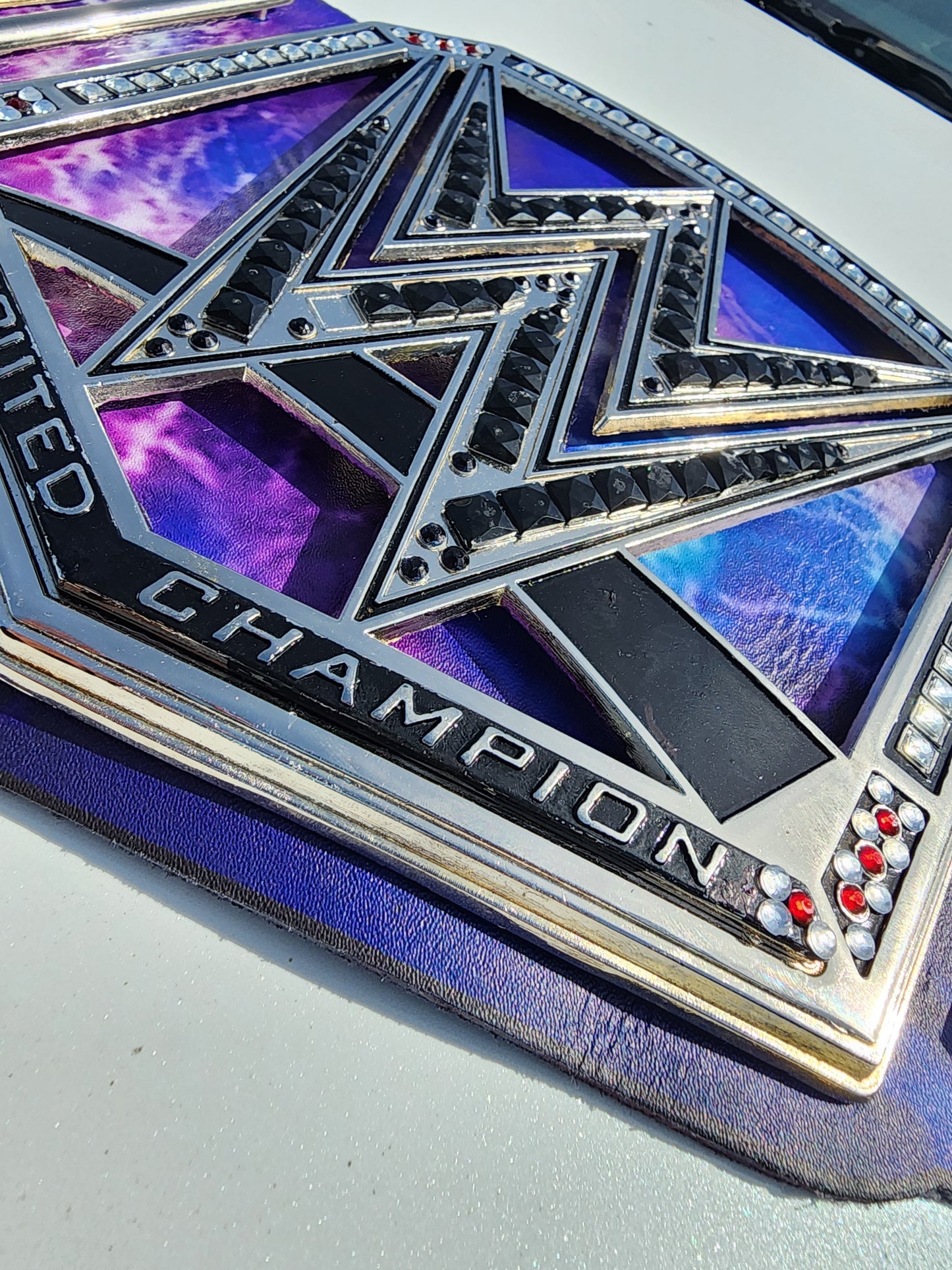 The Rock Undisputed WWE Universal Championship Replica Belt - Purple Bull 4MM
