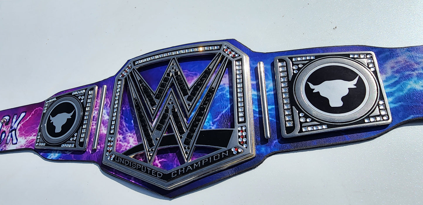 The Rock Undisputed WWE Universal Championship Replica Belt - Purple Bull 4MM