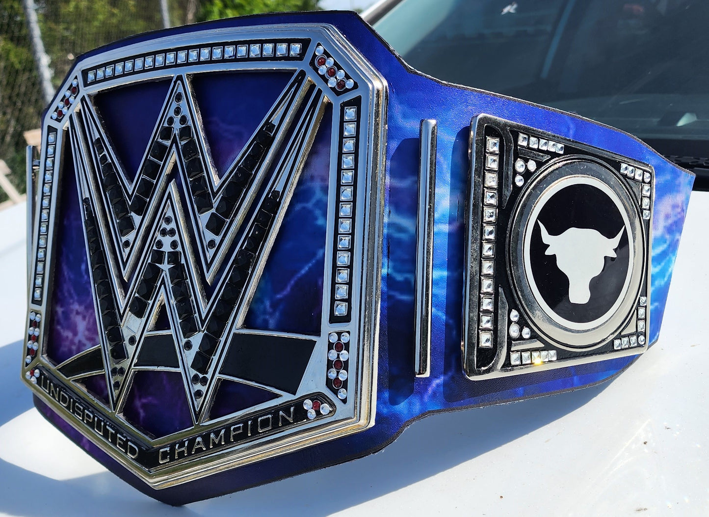 The Rock Undisputed WWE Universal Championship Replica Belt - Purple Bull 4MM