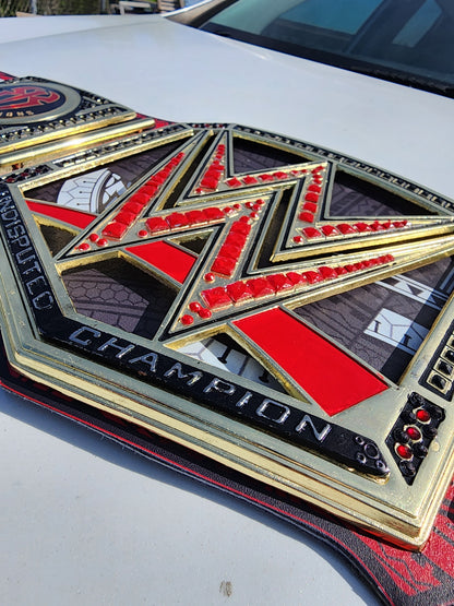 Roman Reigns Undisputed WWE Championship Replica Belt - Tribal Chief Red 4MM
