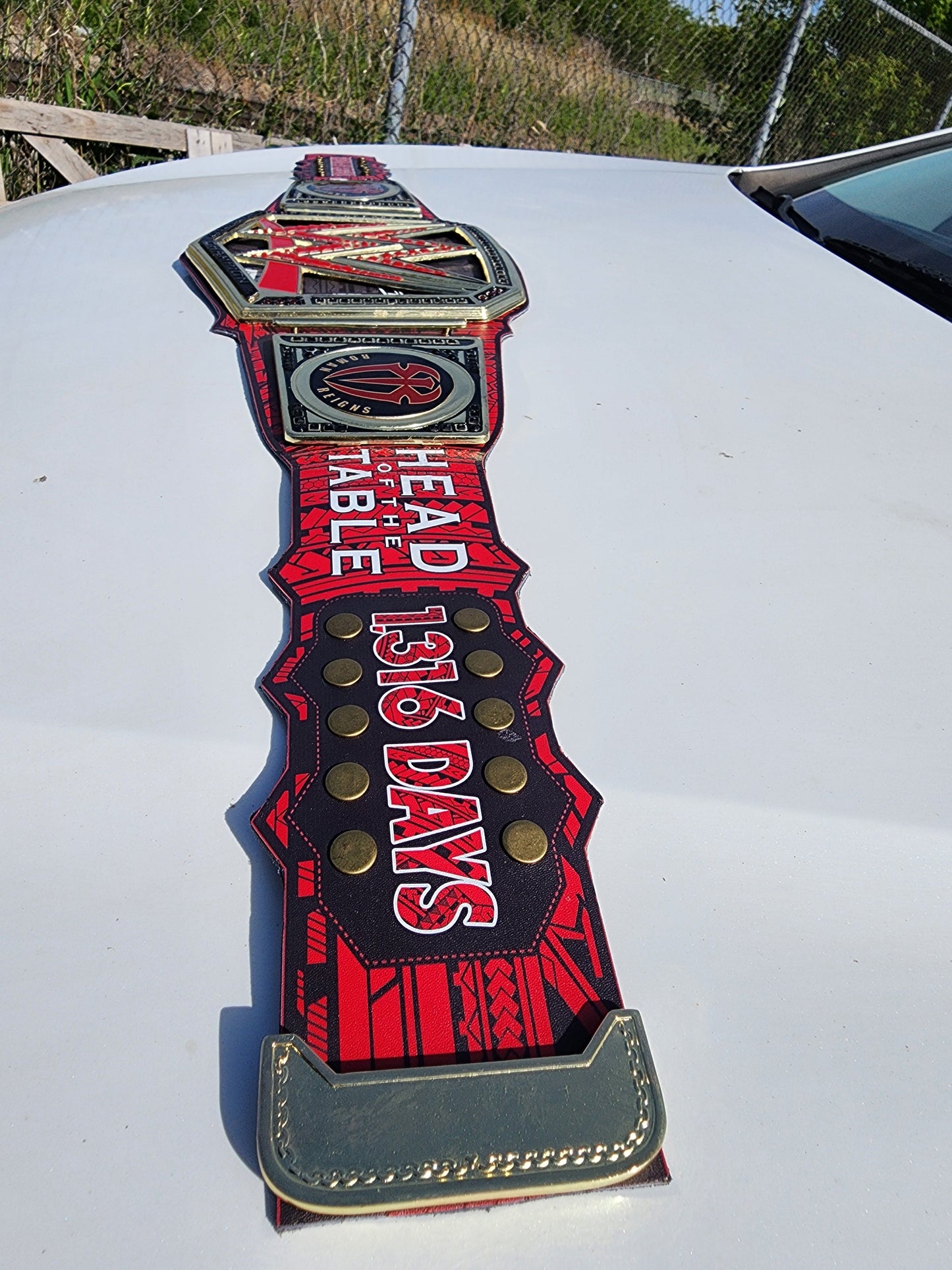 Roman Reigns Undisputed WWE Championship Replica Belt - Tribal Chief Red 4MM