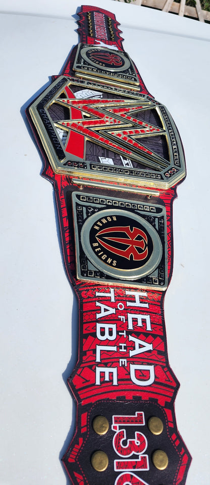 Roman Reigns Undisputed WWE Championship Replica Belt - Tribal Chief Red 4MM