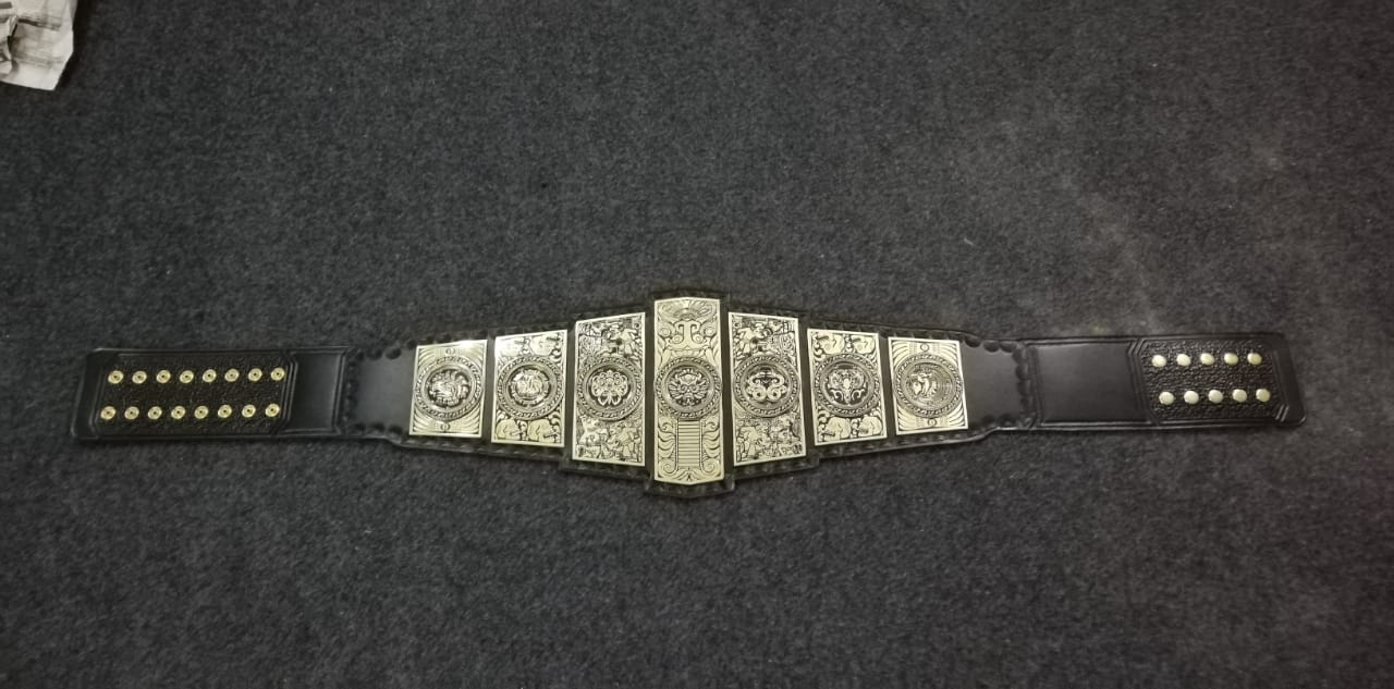 Lucha Underground Gift of GOD Championship Replica Belt Adult Size 4MM thick plates