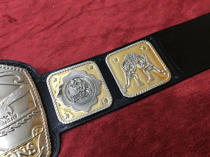 Nwa Nation Tag Team Belt In 4mm Zinc Deep Etching