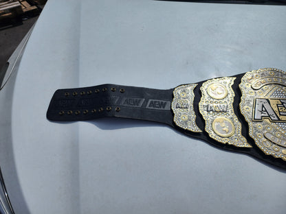 AEW World Championship Belt Replica – Adult Size Wrestling Title Belt  Premium Collectible Fan Gift 4mm Zinc