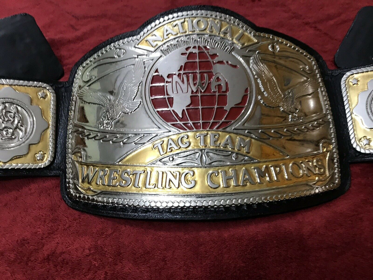 Nwa Nation Tag Team Belt In 4mm Zinc Deep Etching