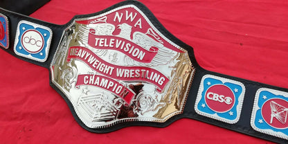 Nwa Television Heavyweight Wrestling Championship Belt  4MM ZINC